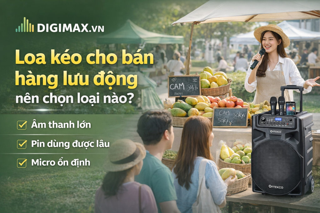 Loa kéo cho bán hàng lưu động nên chọn loại nào?