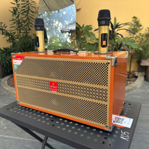 Loa xách tay karaoke Ontekco 2652 Gold ,2 bass 16 kèm 2 micro không dây 3 Thiet ke chua co ten 22 1