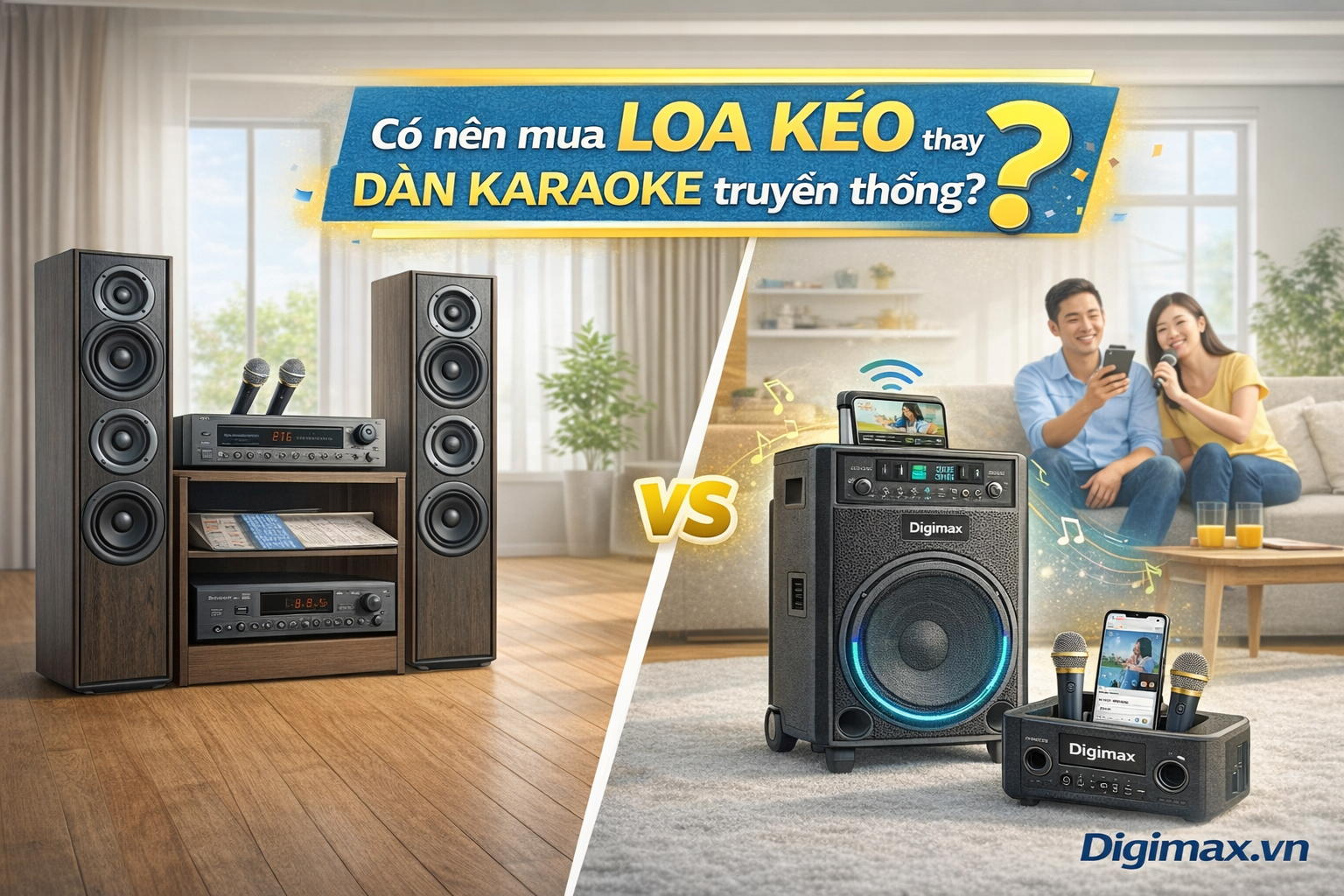 Có nên mua loa kéo thay dàn karaoke truyền thống?